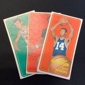 1970-71 Topps Basketball Oscar Robertson / Connie Hawkins / Bill Cunningham